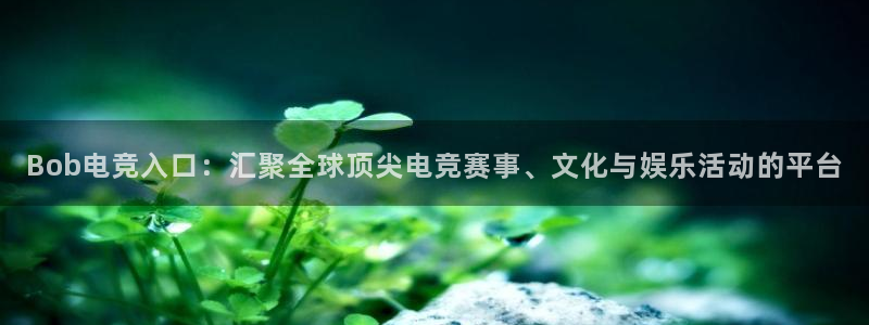 安卓版泛亚电竞：Bob电竞入口：汇聚全球顶尖电竞赛事、文化与娱乐活动的平台